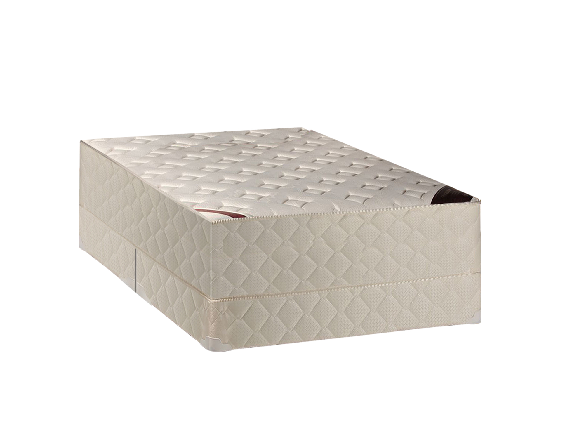 Continental Sleep, 14-Inch Firm Double sided Tight top Innerspring Mattress And 8-Inch Split Wood BoxSpring/Foundation Set With Frame, Good For The Back, Twin XL Size