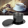 thumbnail image 1 of Coffee Pot, Hand Drip Leaking Pot Hand Brewed Coffee Pot Drip Filter Cup Reusable Stainless Steel with Circular Plate Water Separator for Home Kitchen Office Restaurant, 1 of 8