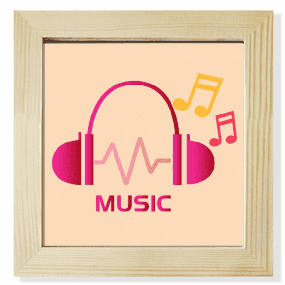 Innervation Musical Headset Square Picture Frame Wall Tabletop Display