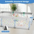 thumbnail image 5 of babyeap Baby Playpen,71*50 Inch Extra Large Baby Playards for Babies and Toddlers,Fence Baby Play Yards for Indoor & Outdoor with Breathable Mesh,Light Gray, 5 of 7