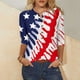 thumbnail image 1 of Fiudx Camisas para Mujer Camiseta Holgada de Manga 3/4 con Botones Estampados para Mujer, 1 of 5