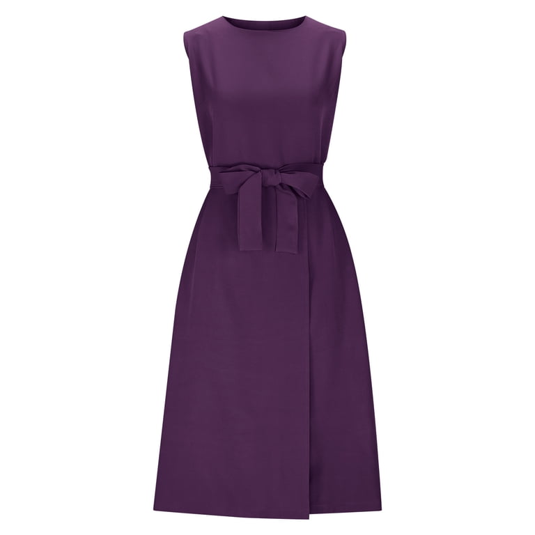 Weiqiqre Plus Size Summer Dresses Sleeveless Semi Formal Midi Dress Boat Neck A Line Split Elegant Dress - Walmart.com Weiqiqre Plus Size Summer Dresses Sleeveless Semi Formal Midi Dress Boat Neck A Line Split Elegant Dress - Walmart.com