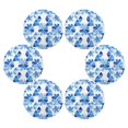 thumbnail image 3 of IAUYY Set of 6 Round Placemats for Dining Tables Heat-Resistant and Wear-Resistant DIY Printing Design Table Placemats，Applicable for Christmas Flower Morphology, 3 of 7