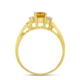thumbnail image 5 of 14k Yellow Gold Oval Citrine And Diamond Ring, 5 of 6