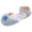 Blue, variant on MKHSQHDG Girls White Sandals Size 2 Girls Sandals Fashion New Patternw Cute Bright Diamond Decoration Versatile Flat Bottom Comfortable Hook Loop Princess Shoes 7-8 Years