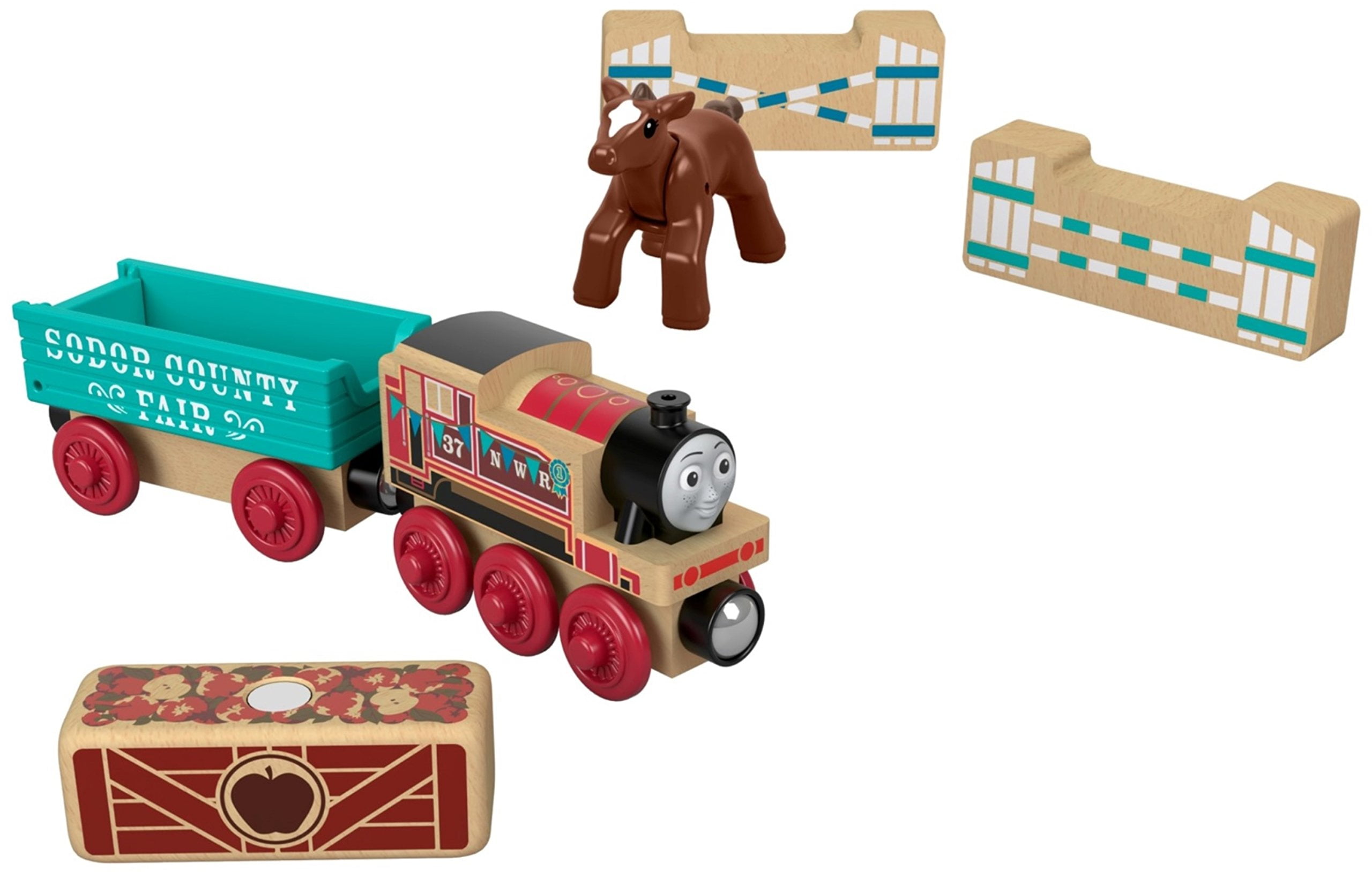 Thomas & Friends Wood Rosie's Prize Pony Train Magnetic Cargo Crate Fisher Price 
