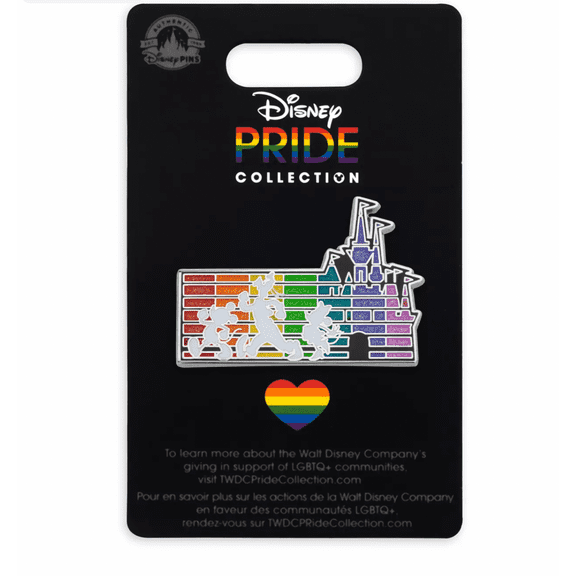 Disney Pride Collection Mickey and Friends Fantasyland Castle Pin New with Card