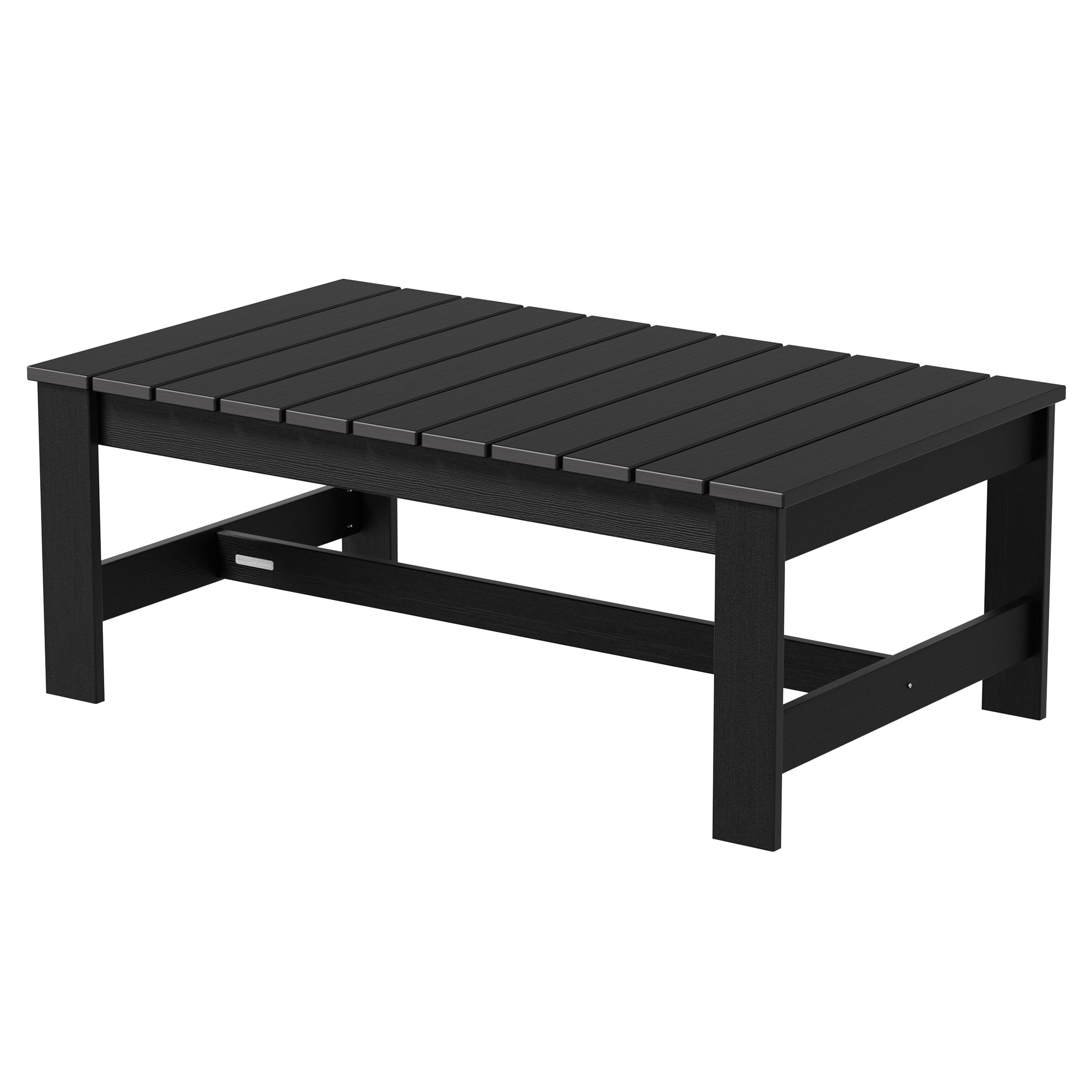Better Homes & Gardens Ezra Outdoor HDPE Coffee Table, Black