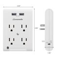 thumbnail image 3 of Extensor DEWENWILS de 4 salidas con enchufe múltiple, 2 USB 3.1 A 1080J, 3 of 7