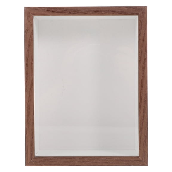 OUNONA Deep Shadow Box Frame Acrylic Display Case for Specimen Wooden Shadow Photo Frame with Clear Acrylic Window for Tabletop and Wall Hanging