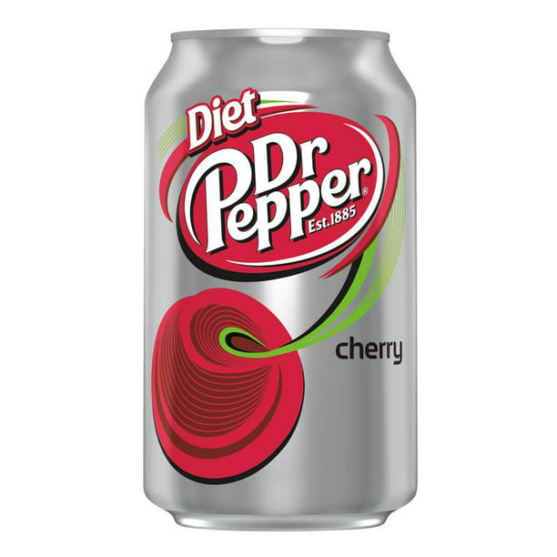Diet Dr Pepper Cherry, 12 fl oz, 24 pack - Walmart.com ...