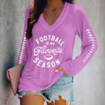 thumbnail image 1 of HongQid Womens Long Sleeve T-Shirts Casual V Neck Loose Fit Shirts Fall Lightweight Graphic Basic Tees, 1 of 4