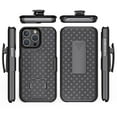 thumbnail image 6 of Dteck Rugged Case for iPhone 15 Pro with Swivel Belt Clip Holster, Slim Shell with Built-in Kickstand for Apple iPhone 15 Pro 6.1 inch 2023, Black, 6 of 6