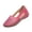 Hot Pink,#041, variant on Platform Wedge Slip On Loafers For Women Beach Boho Vintage Leather Hollow Out Wide Round Toe Low Heels Ballet Flats Retro Comfort Mary Janes Walking Shoes Dress Oxfords For Ladies Travel,36