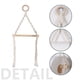 thumbnail image 3 of Toallero de pared tejido a mano con encaje colgante Toalla de cuerda tejida para el dormitorio sala de estar apartamento porche, 3 of 6