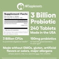 thumbnail image 5 of Saccharomyces Boulardii Suplemento probiótico 240 tabletas 3 mil millones de probióticos CFU para hombres y mujeres Apoya la salud intestinal y digestiva Hecho en los Estados Unidos (240, Saccharomyce, 5 of 5