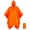 Orange, variant on Hooded Rain Poncho Lightweight Waterproof Unisex Raincoat with Pocket for Men Women Adult