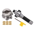thumbnail image 3 of 400R 80mm Face End Mill Cnc Cutter R8 Fmb27 Arbor Apmt1604 Carbide T15 Wrench, 3 of 9
