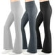 thumbnail image 1 of BIG ELEPHANT 3 Packs de Leggings Acampanados para Niña con Bolsillos Laterales, Pantalones Acampanados de Cintura Alta para Baile, 1 of 8