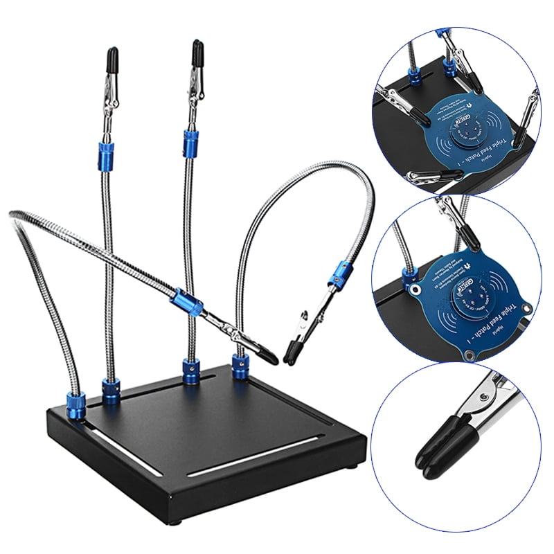 4 Flexible Arms Soldering Station Moveable Helping Hands Universal