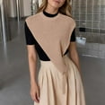 thumbnail image 2 of WEIYLL Womens Tops Solid Color Triangular Shawl Small Layered Khaki Ladies Fall Tops ,One Size, 2 of 4