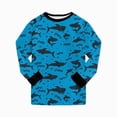 thumbnail image 7 of TOWED22 Toddler Boys Pajamas Truck Cotton Kids Dinosaur 2 Piece Planets Pjs Sleepwear Clothes Sets Fall Winter 6-12 Months 12-24 Months 2t 3t 4t 5t 6t 7t 8t 9t Children,Blue,4-5 Y, 7 of 7