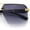 Gold Black - Smoke, variant on Mens Euro Mafia Mob Rimless Bevel Lens Oversize Racer Sunglasses [Gold Brown - Brown]