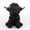 Black, variant on Highland Cow Plush Toy, Soft Fluffy Scottish Cow Stuffed Animal, Realistic Sitting Highland Bull Cuddle Buddy for Kids Toddlers Farm Lovers, Perfect Birthday Home Decor Gift