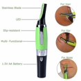 thumbnail image 2 of Hair trimmer men's nose hair trimmer eyebrow razor ears nose beard shaving DG, 2 of 4