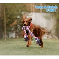 thumbnail image 5 of Dog Rope Toys for Aggressive Chewers, Tug of War Dog Toy with 5 Knot Rope for Medium and Large Dogs, Red, 5 of 7
