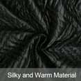 thumbnail image 4 of NTBAY 3 Pieces Silk Satin King Quilt Set, Luxury Bedspread Coverlet Set, 106"x92", Black, 4 of 5