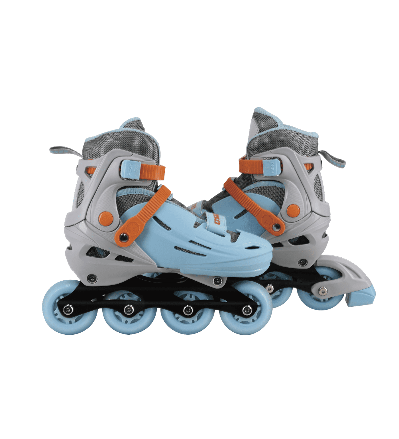 C7skates Adjustable Kids Inline Skates with Light Up Wheels (Wave Rider, Size S)