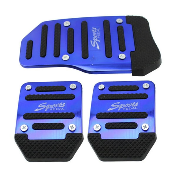 Automobile Anti-skid Foot Pedal Manual / Auto Gear Accelerator Brake Pedal Cover Treadle Set Universal Application Manual - Blue
