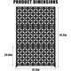 thumbnail image 2 of Historyli Mampara de privacidad metálica QinaQin de 182 x 129 cm,divisor decorativo independiente,mampara de privacidad de altura extendida para jardín con base estable,forma de moneda cuadrada, 2 of 8