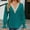Green, variant on AXXD Basic Dressy Blouses for Women Summer 2024 Solid Color V-Neck Long Sleeve Casual Top Blouse