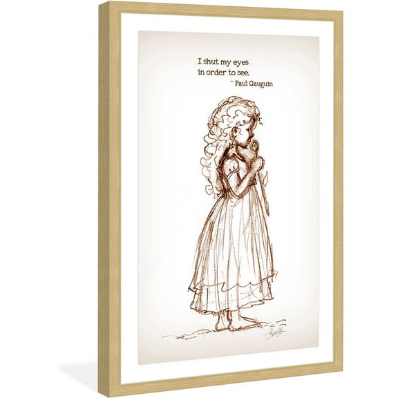 "Shut My Eyes" Framed Painting Art Print