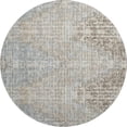 thumbnail image 2 of Addison Rugs Mayfield Premium Machine Washable Transitional Geometric Putty Round Rug, 8' x 8', 2 of 6