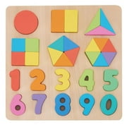 Spark Create Imagine Wooden Shape and Number Puzzle, Baby and Toddler Toys