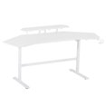 thumbnail image 5 of Techni Sport TS911D Gaming Desk with Shelves & Accessory Holder, White, 5 of 14