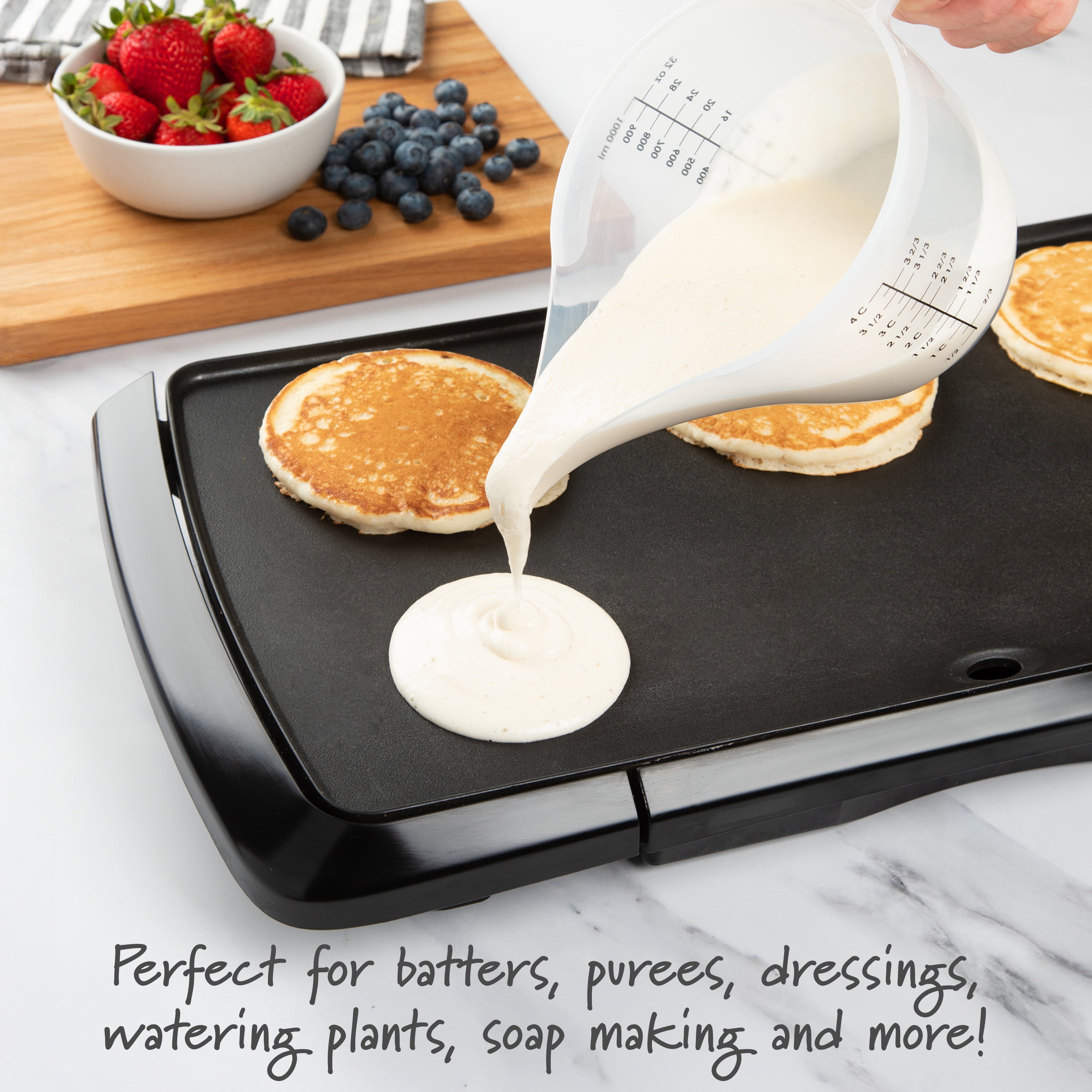 Prep Solutions Precise Pour Measuring Pitcher, Clear