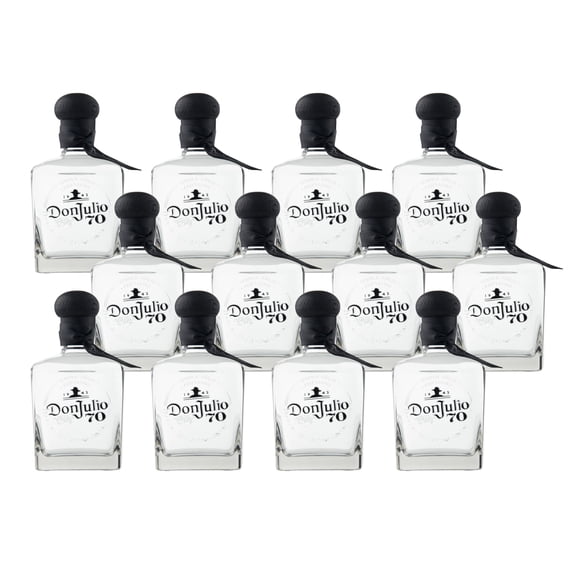 Caja de 12 Tequila Don Julio 70 Añejo Cristalino 700 ml