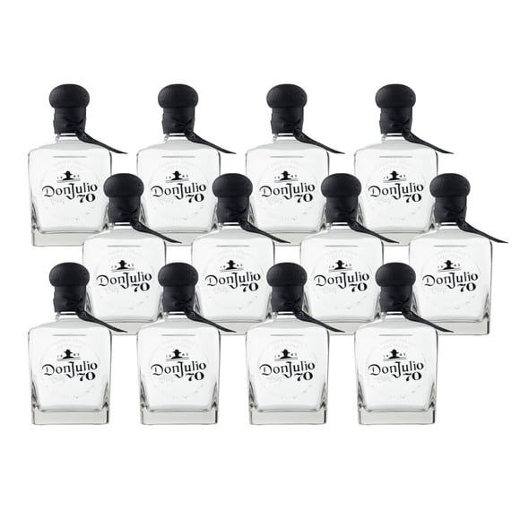 Caja de 12 Tequila Don Julio 70 Añejo Cristalino 700 ml