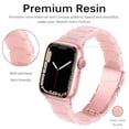 thumbnail image 2 of LGSY Resin Apple Watch Band for iWatch Series 8 7 6 5 4 3 2 1 SE 38mm 40mm 41mm Women men Strap Bracelet, 2 of 7