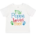 thumbnail image 3 of Inktastic My Poppa Loves Me Boys or Girls Toddler T-Shirt, 3 of 5