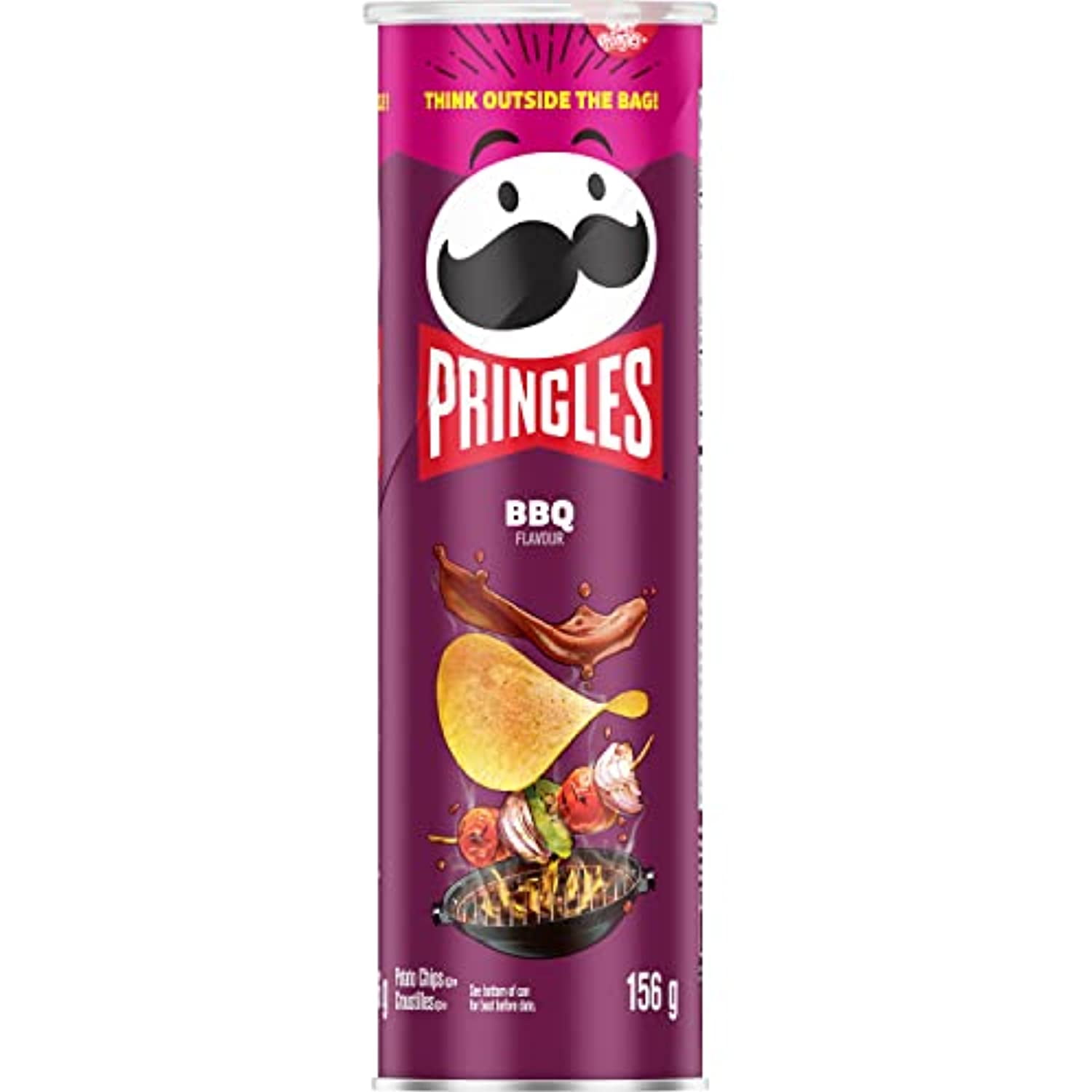 Pringles Bbq Flavor Potato Chips, 156G, (Imported From Canada)