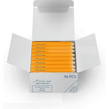 Nikola Works Mini Golf Pre-Sharpened #2 HB Pencils without Eraser, 96 Count - Classic  American Pew Pens