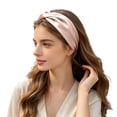 thumbnail image 3 of ibiyuan Cloth Headbands for Women Korean Style Chiffon Stretch Headband Comfortable Non Slip Hair Band for Daily Face Washing Home Leisure And Simple Dressing, 3 of 5