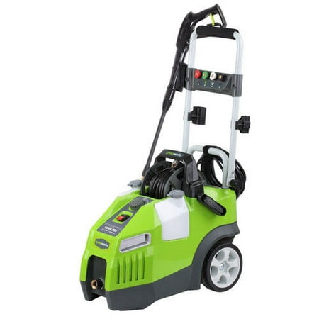 Greenworks 5100902 13 Amp 1,950 PSI 1.2 GPM Electric Horizontal Pressure Washer with Hose Reel