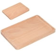thumbnail image 6 of Rectangular Beech Wood Serving Tray, 25x17x1.5cm, Decorative Fruit Dish for Desserts and Kitchen Use, 6 of 8