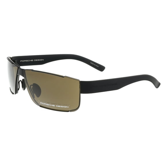 Porsche P8509-A Black Rectangle Sunglasses